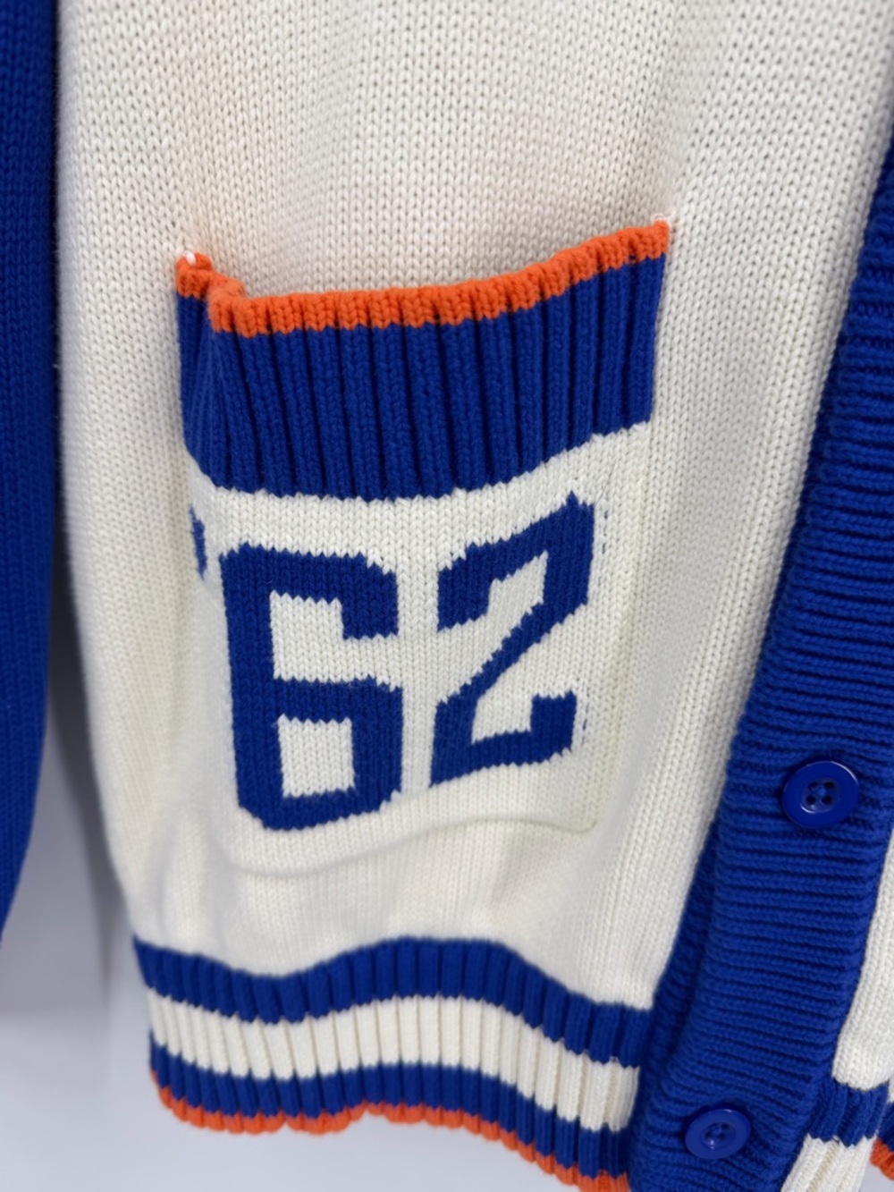 Anthropologie NWT The Wild Collective MLB NY Mets Cardigan Cotton Size XS - Picture 4 of 16